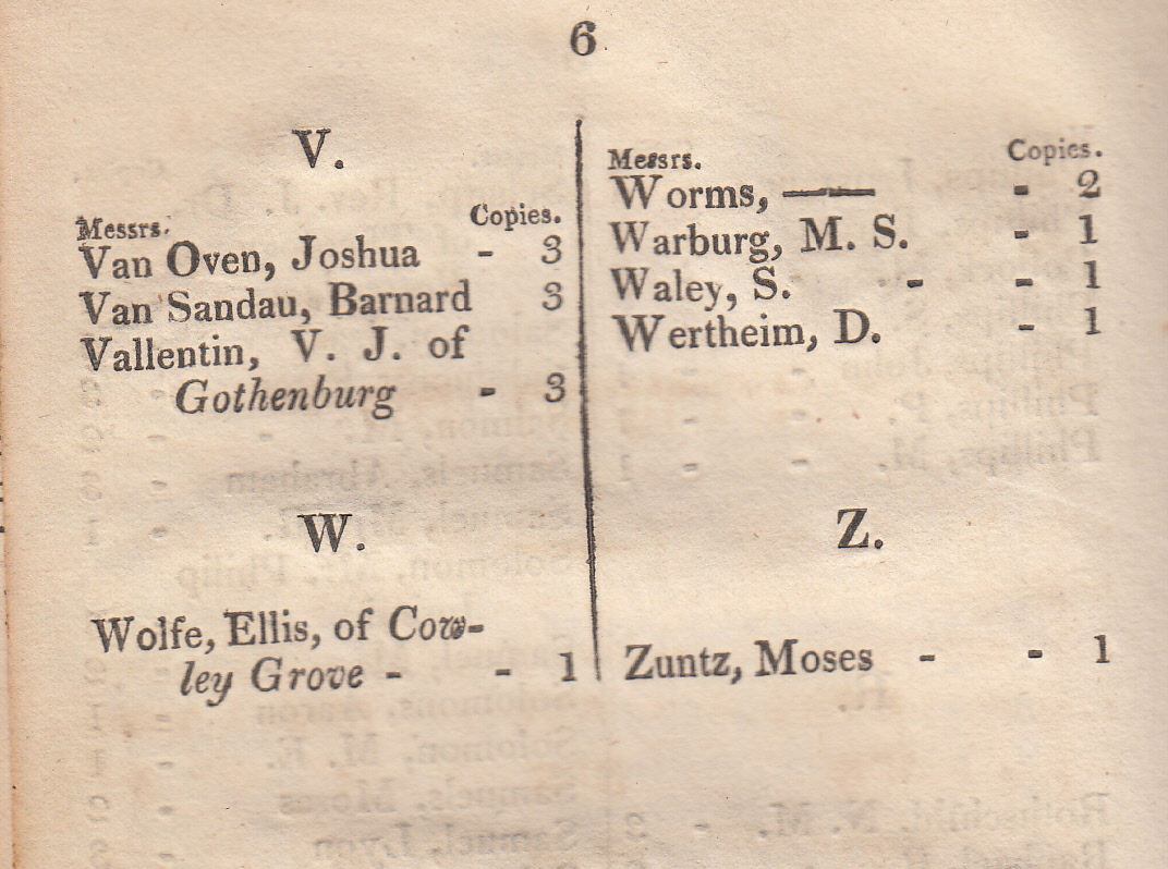 Shorshei Emunah list 6