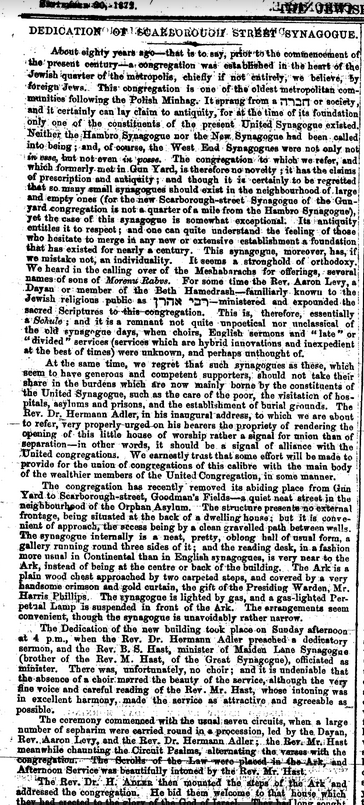 Scarborough Street Sep 20 1872